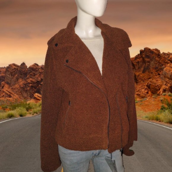 Max Studio Wooly Bomber Jacket - Picture 2 of 10